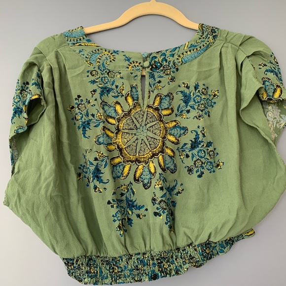 COPY - FREE PEOPLE *stunning* Crop Top & Pants Set with a RITZY RICH GIRL BOHEM… - Picture 4 of 5